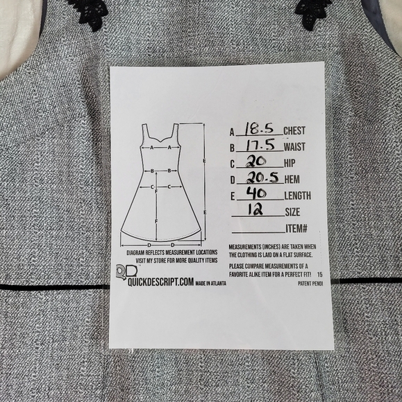 Kasper Dress. White/Grey/Black Tweed style. Lace shoulders. Size 12 - Picture 7 of 8